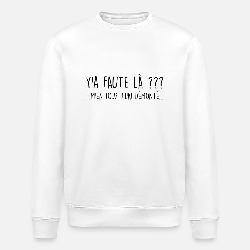 Y a faute ? - Sweat bio ROLLER Stanley/Stella Unisexe - blanc