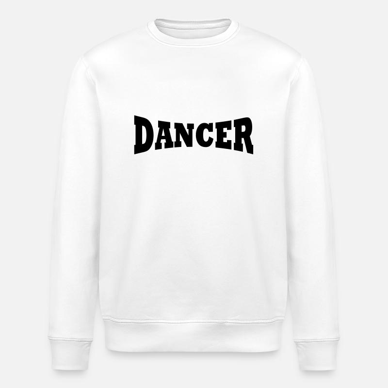 Dancer logo - Stanley/Stella ROLLER Unisex Organic Sweatshirt - white