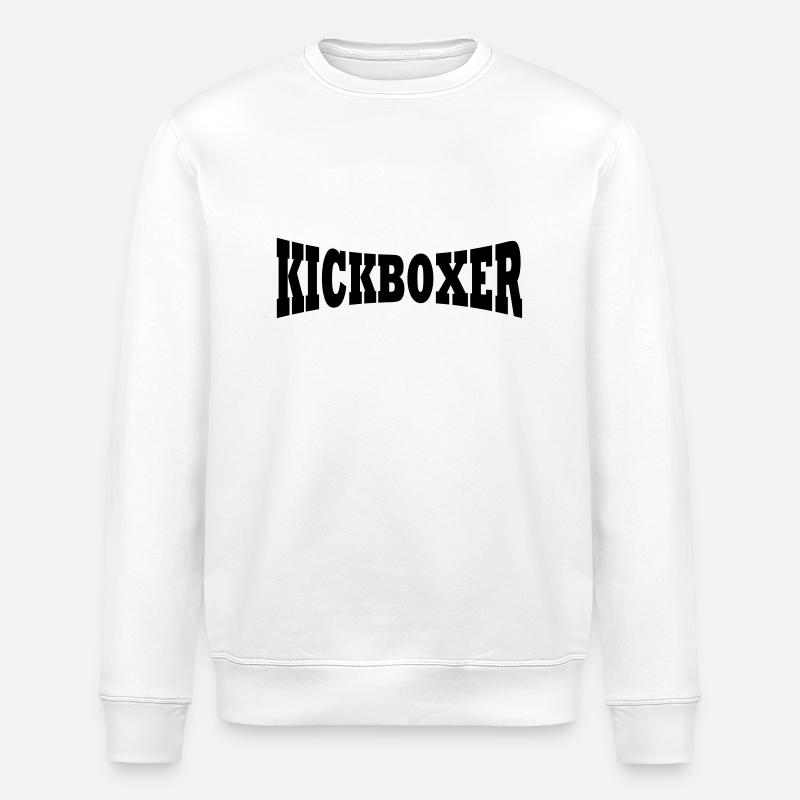 Kickboxer lettrage - Sweat bio ROLLER Stanley/Stella Unisexe - blanc