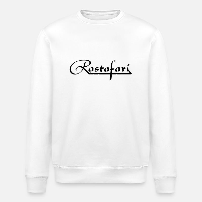 rastafari_vec_1 en - Stanley/Stella ROLLER Unisex Organic Sweatshirt - white