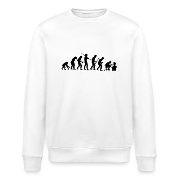 Evolution - Sweat bio ROLLER Stanley/Stella Unisexe - blanc - Devant - Nik (191cm)
