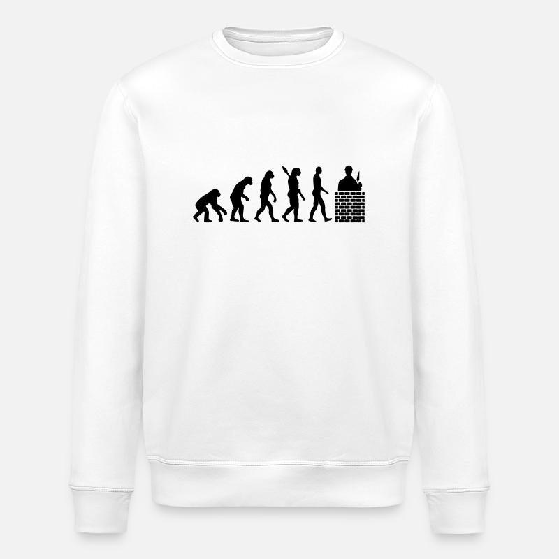 Evolution Mason - Stanley/Stella ROLLER Unisex Organic Sweatshirt - white