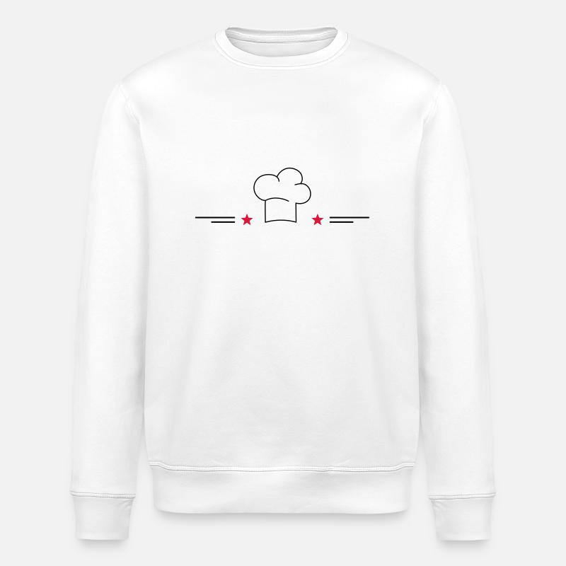 Design for cooking aprons - Stanley/Stella ROLLER Unisex Organic Sweatshirt - white