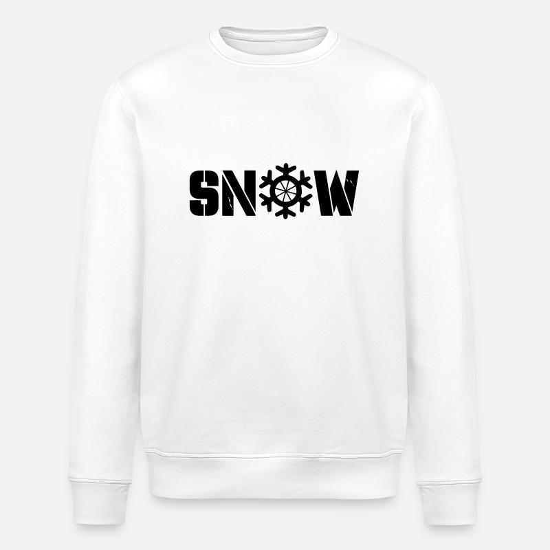 Neige - Sweat bio ROLLER Stanley/Stella Unisexe - blanc