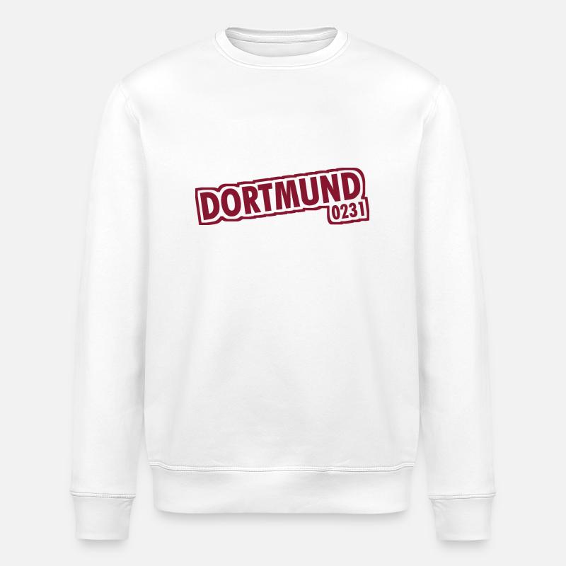 Dortmund - 0231 - Area Code - Stanley/Stella ROLLER Unisex Organic Sweatshirt - white