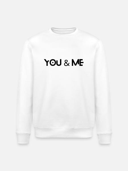YOU & ME - Stanley/Stella Unisex Bio-Sweatshirt ROLLER - Weiß