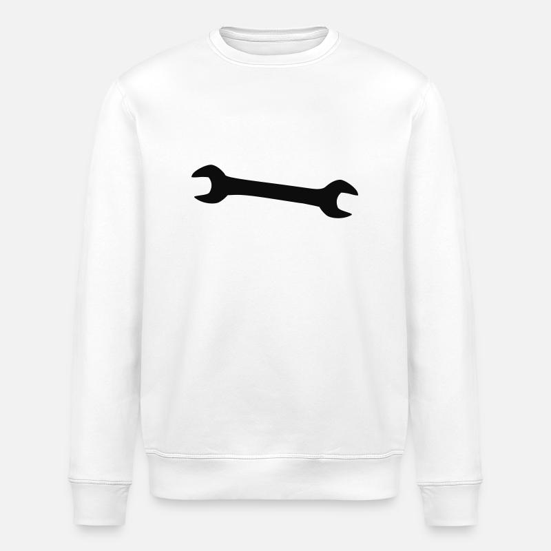 Wrench - Tool - Stanley/Stella ROLLER Unisex Organic Sweatshirt - white