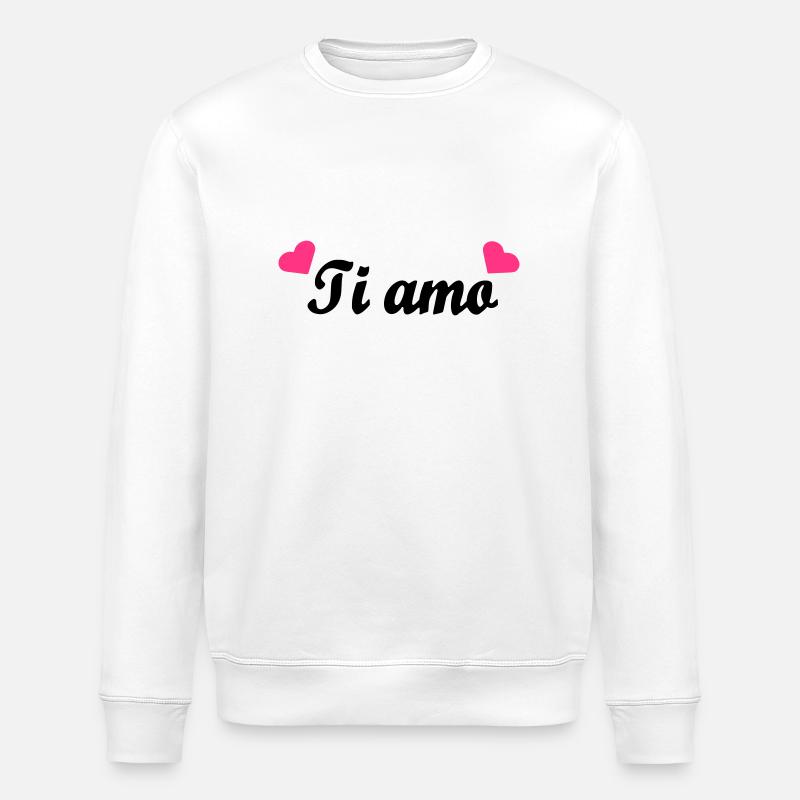 liebe ich dich - Sweat bio ROLLER Stanley/Stella Unisexe - blanc