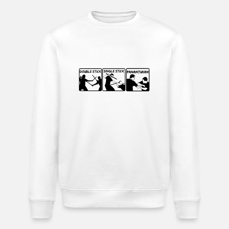 Stickfighting - Stanley/Stella Unisex Bio-Sweatshirt ROLLER - Weiß