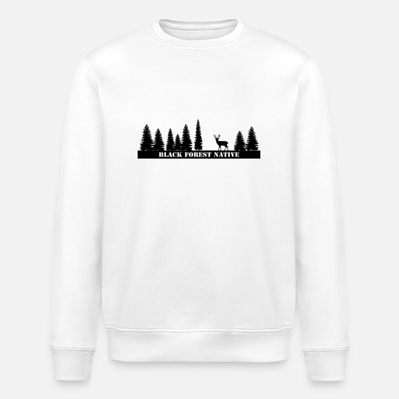 Black Forest Native - Stanley/Stella ROLLER Unisex Organic Sweatshirt - white