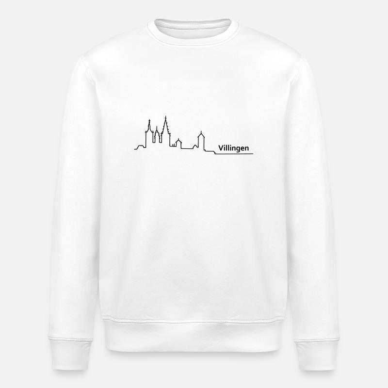 villingen skyline - Stanley/Stella ROLLER Unisex Organic Sweatshirt - white