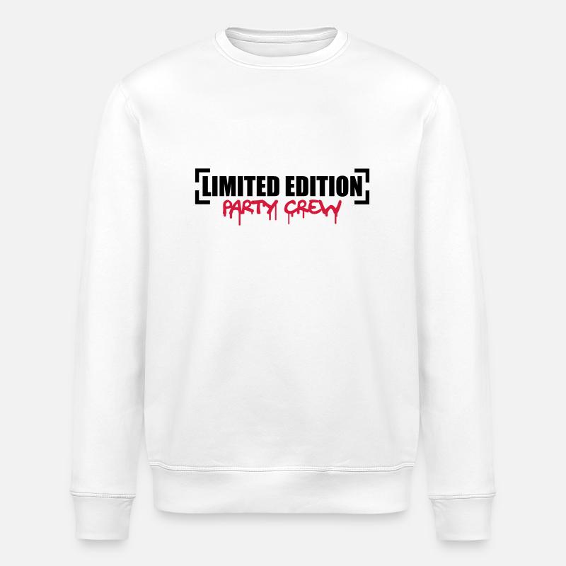 Limited Edition Party Crew Design - Sweat bio ROLLER Stanley/Stella Unisexe - blanc