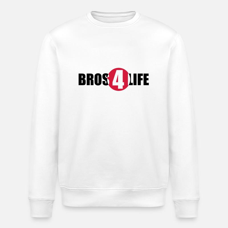 Bros 4 Life Logo Design - Sweat bio ROLLER Stanley/Stella Unisexe - blanc