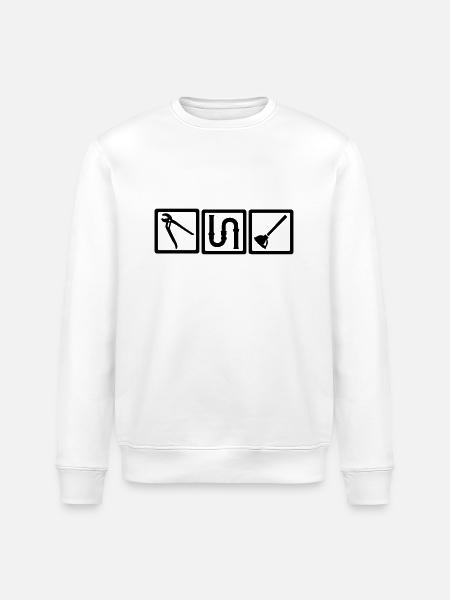 Plombier - Sweat bio ROLLER Stanley/Stella Unisexe - blanc