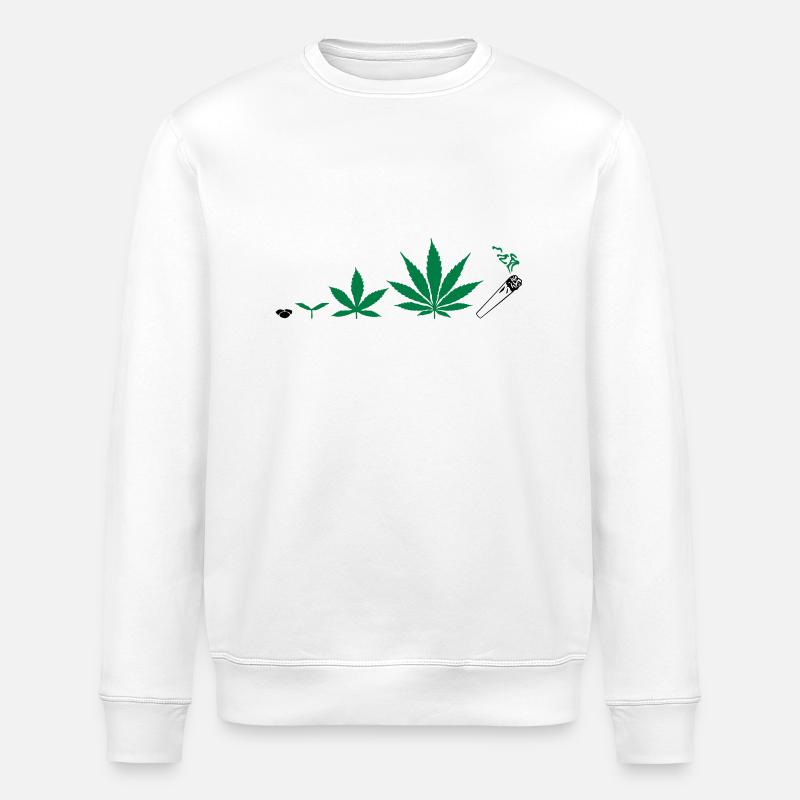 Cannabis development - Stanley/Stella Unisex Bio-Sweatshirt ROLLER - Weiß