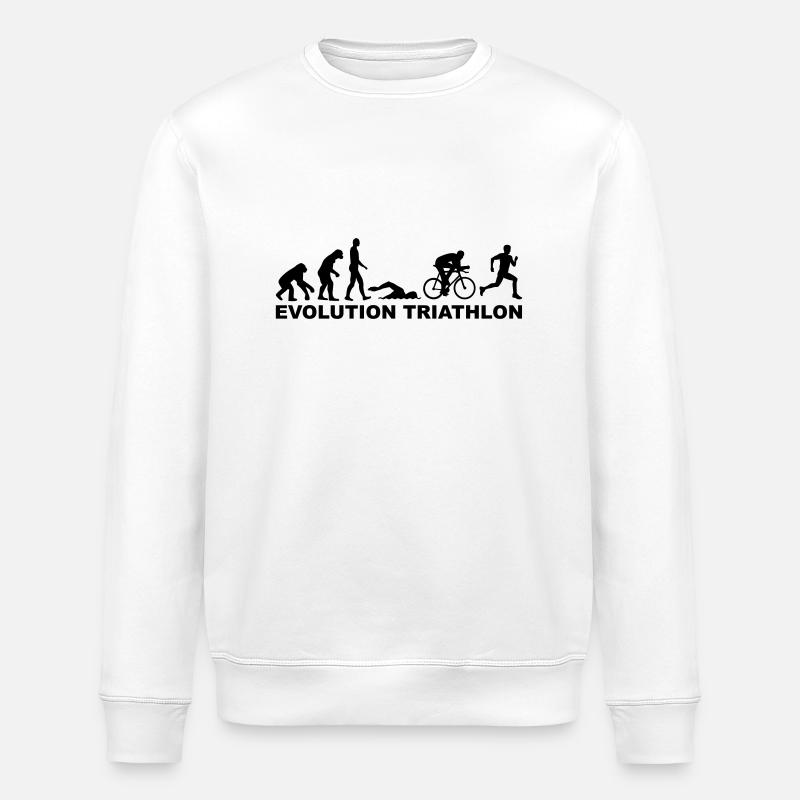 Evolution Triathlon - Stanley/Stella ROLLER Unisex Organic Sweatshirt - white