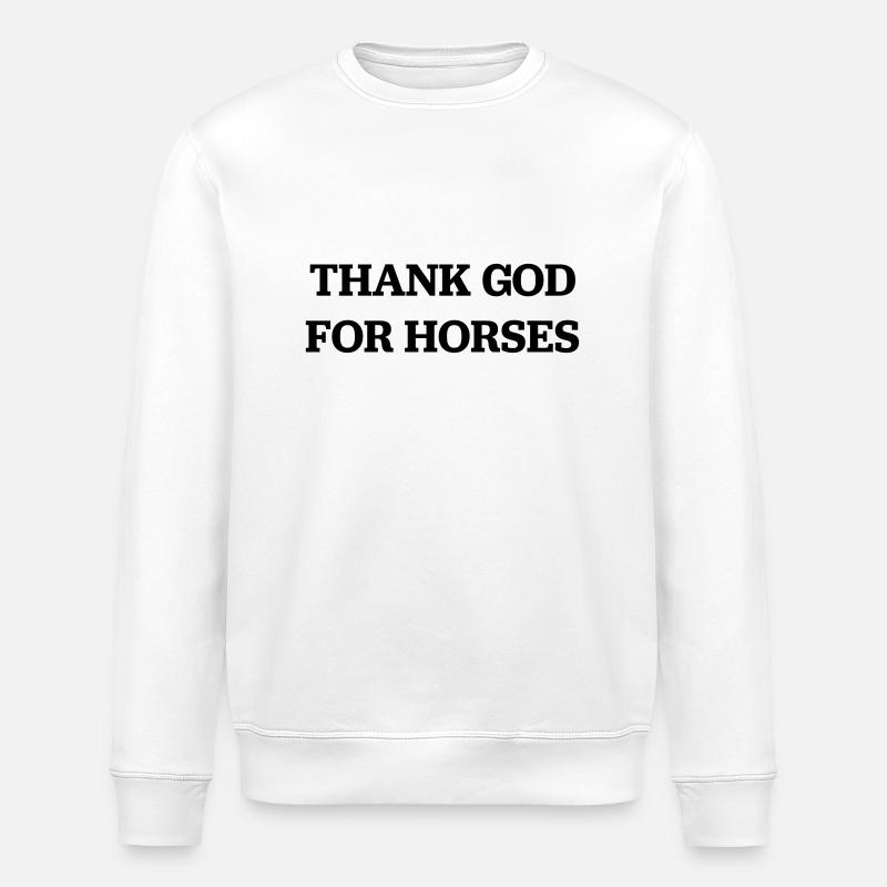 Chevaux - Sweat bio ROLLER Stanley/Stella Unisexe - blanc