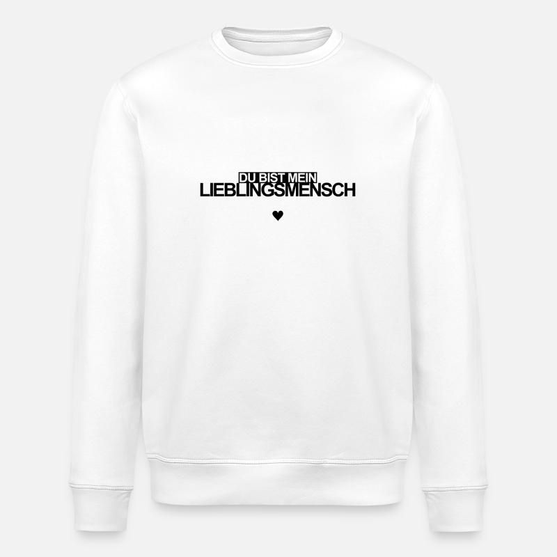 Lieblingsmensch - Stanley/Stella Unisex Bio-Sweatshirt ROLLER - Weiß