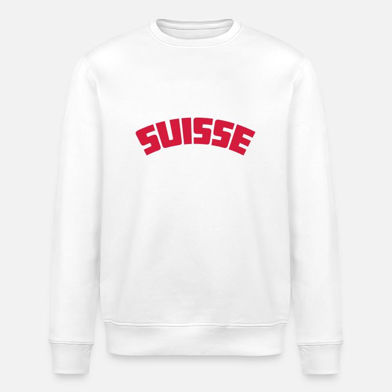 suisse - Stanley/Stella Unisex Bio-Sweatshirt ROLLER - Weiß