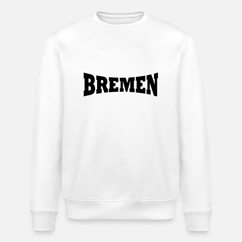 Brême lettrage - Sweat bio ROLLER Stanley/Stella Unisexe - blanc