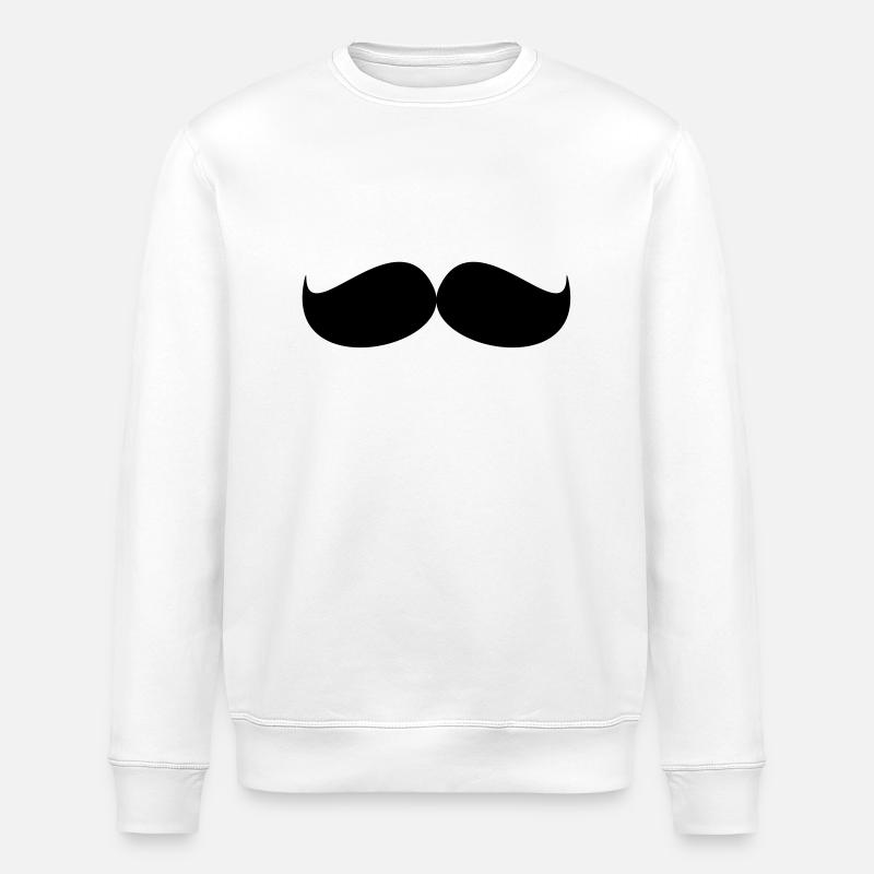 Moustache / moustache - Sweat bio ROLLER Stanley/Stella Unisexe - blanc
