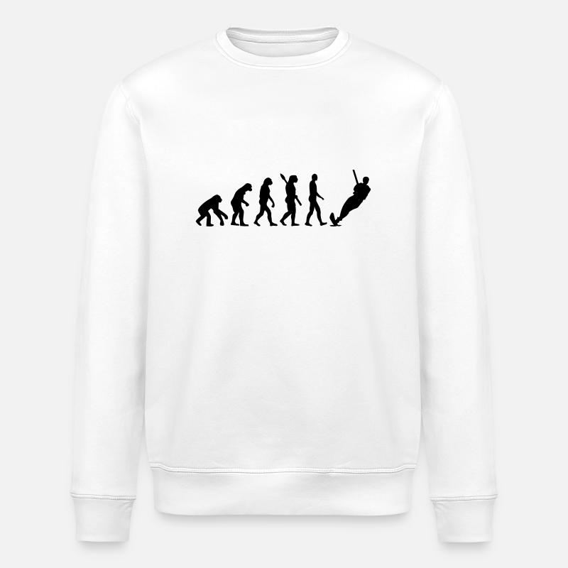 Evolution Water ski - Stanley/Stella ROLLER Unisex Organic Sweatshirt - white