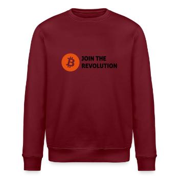 bitcoin - Stanley/Stella Unisex Bio-Sweatshirt ROLLER - Weiß - Vorne - Nik (191cm)