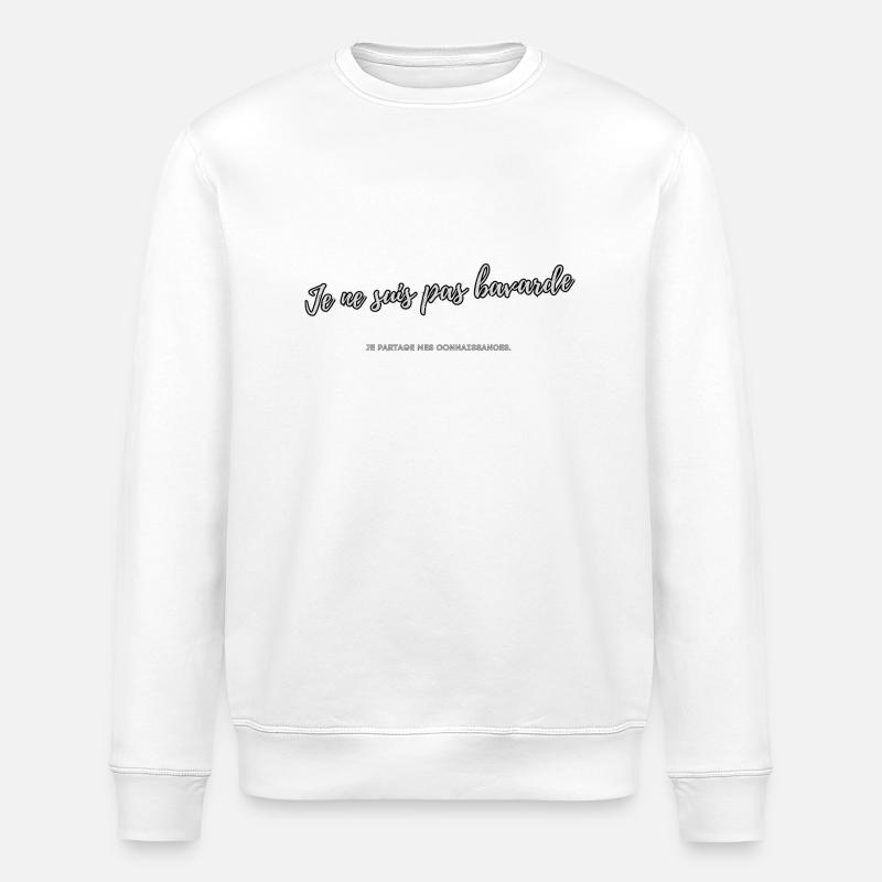 Gesprächig - Stanley/Stella Unisex Bio-Sweatshirt ROLLER - Weiß