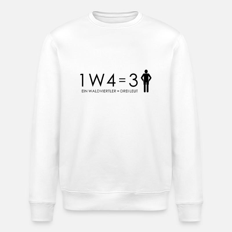 1W4 3L - Stanley/Stella Unisex Bio-Sweatshirt ROLLER - Weiß