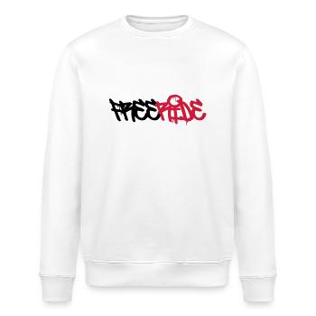Freeride ! - Sweat bio ROLLER Stanley/Stella Unisexe - blanc - Devant - Nik (191cm)