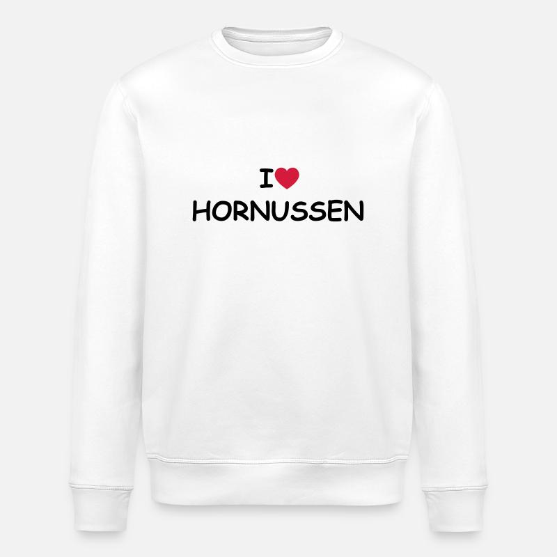 J'aime / coeur Hornussen - Sweat bio ROLLER Stanley/Stella Unisexe - blanc