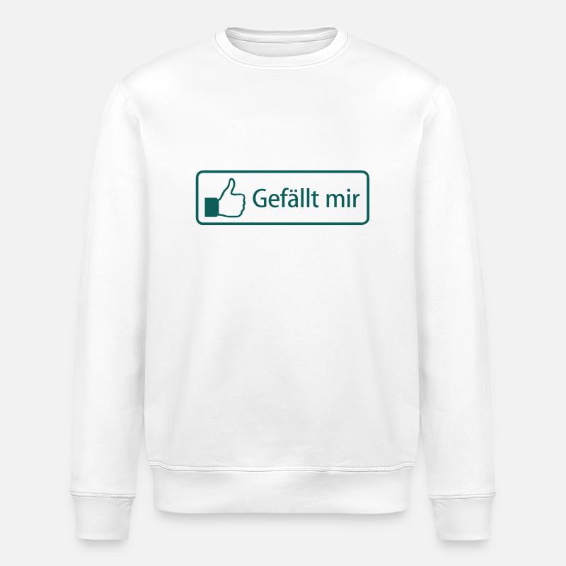 Gefällt mir - Stanley/Stella Unisex Bio-Sweatshirt ROLLER - Weiß