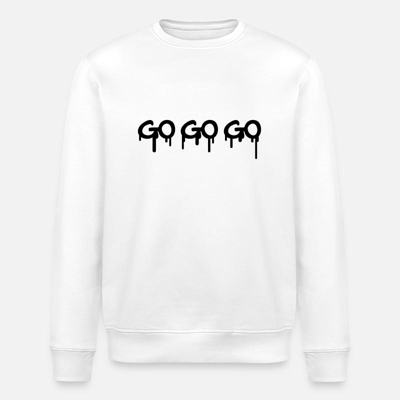 Go Go Go Graffiti - Stanley/Stella ROLLER Unisex Organic Sweatshirt - white