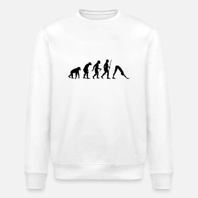 Evolution - Yoga - Stanley/Stella ROLLER Unisex Organic Sweatshirt - white