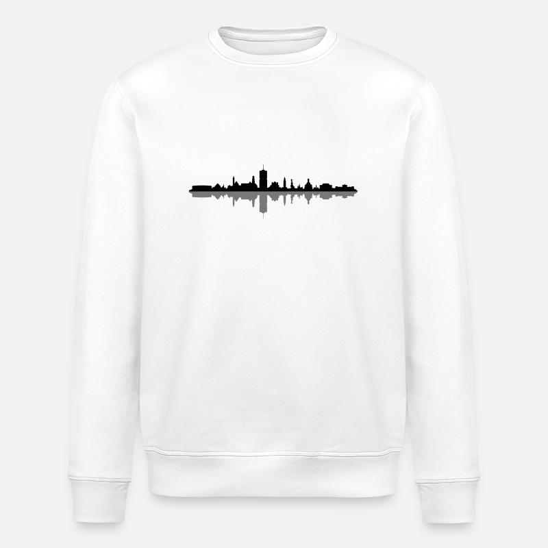 Skyline - Augsburg - Stanley/Stella Unisex Bio-Sweatshirt ROLLER - Weiß