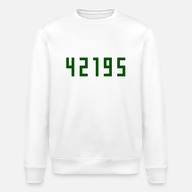 Marathon 42195 Meter - Stanley/Stella Unisex Bio-Sweatshirt ROLLER - Weiß