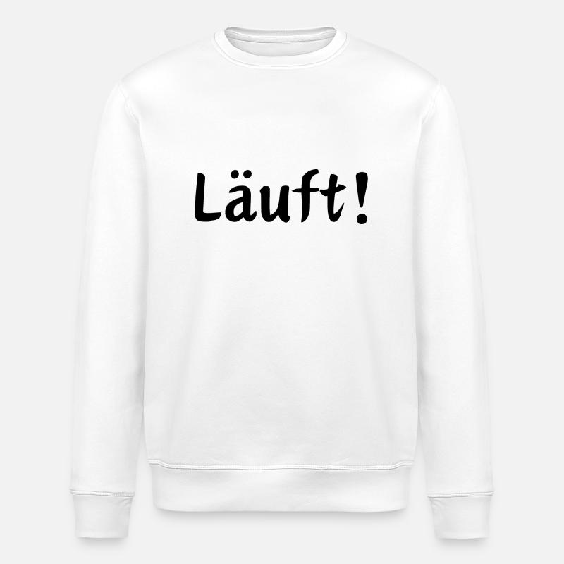 Läuft! - Stanley/Stella Unisex Bio-Sweatshirt ROLLER - Weiß