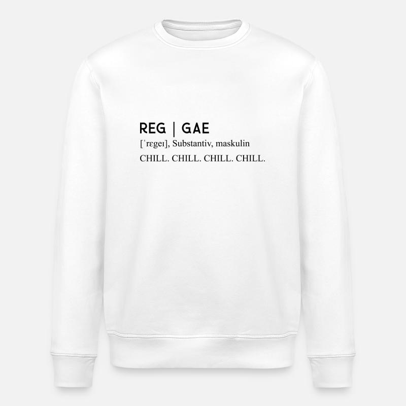 Music Definition Genre Reggae - Stanley/Stella Unisex Bio-Sweatshirt ROLLER - Weiß