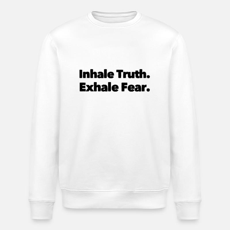 Inspirez et expirez - Sweat bio ROLLER Stanley/Stella Unisexe - blanc