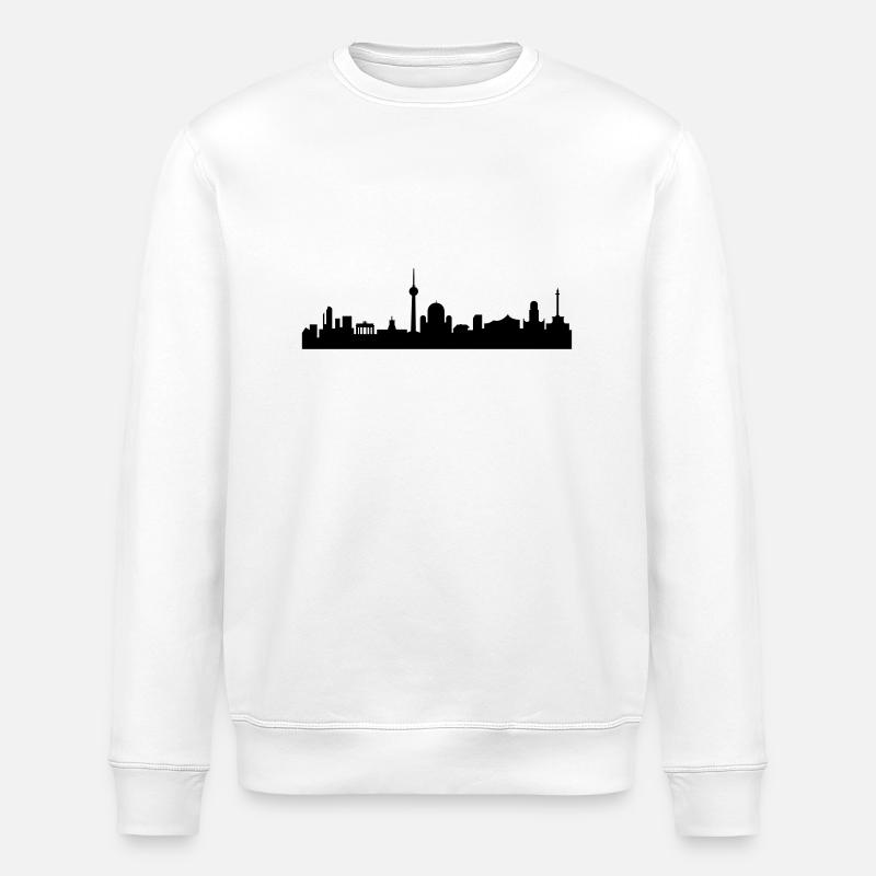 Skyline Berlin - Stanley/Stella Unisex Bio-Sweatshirt ROLLER - Weiß
