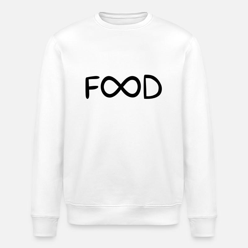 UNENDLICH VIEL ESSEN - Stanley/Stella Unisex Bio-Sweatshirt ROLLER - Weiß