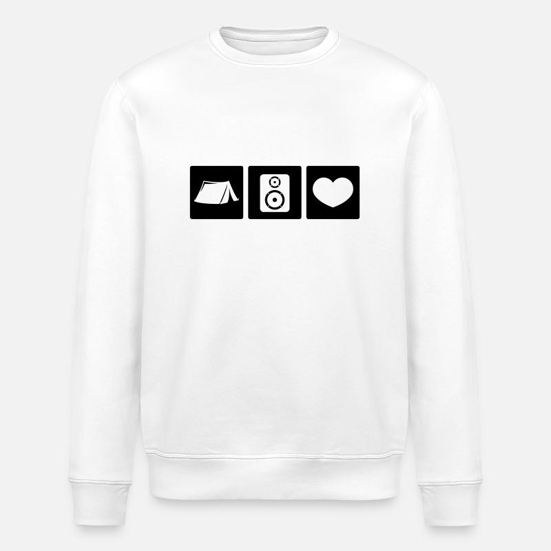 Fête - Sweat bio ROLLER Stanley/Stella Unisexe - blanc