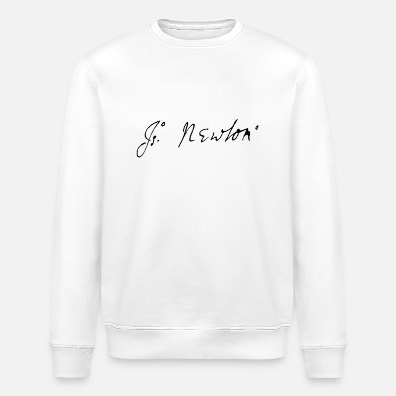 Isaac Newton signature - Stanley/Stella Unisex Bio-Sweatshirt ROLLER - Weiß