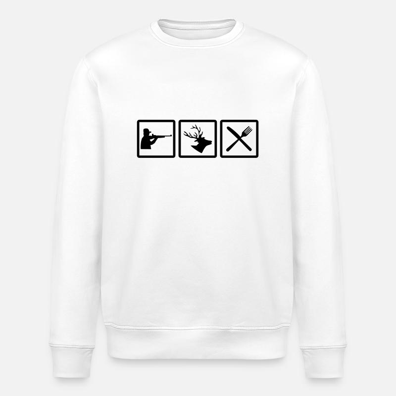 hunting fun - Sweat bio ROLLER Stanley/Stella Unisexe - blanc