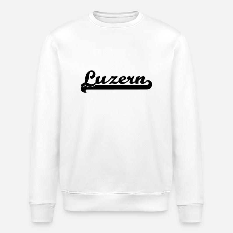 luzern schrift - Stanley/Stella Unisex Bio-Sweatshirt ROLLER - Weiß