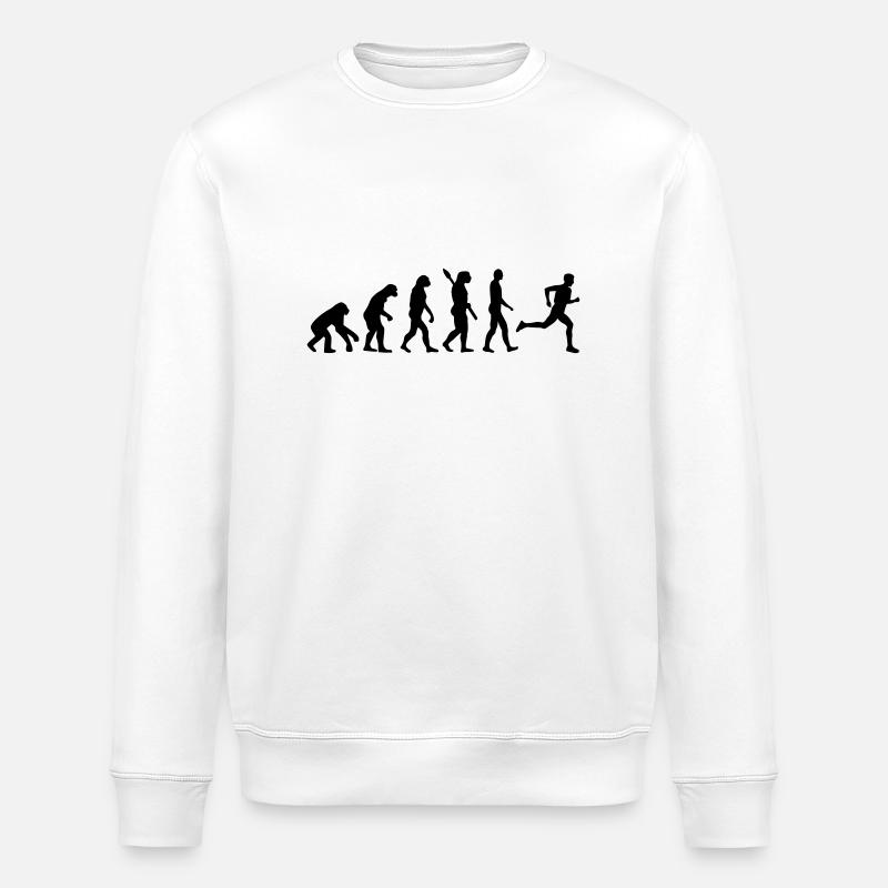 Évolution courir - Sweat bio ROLLER Stanley/Stella Unisexe - blanc