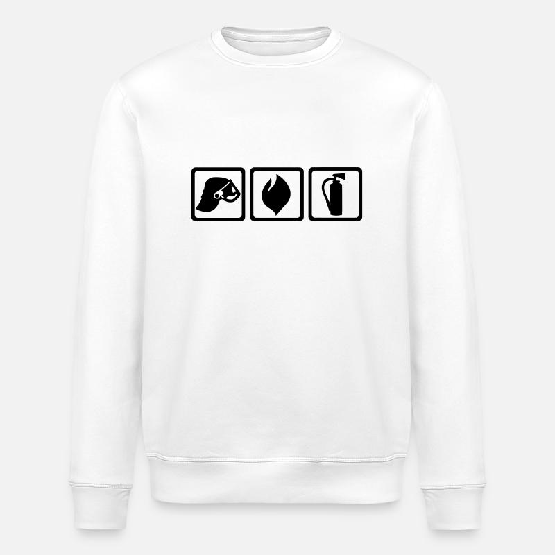 Feuerwehr - Stanley/Stella Unisex Bio-Sweatshirt ROLLER - Weiß