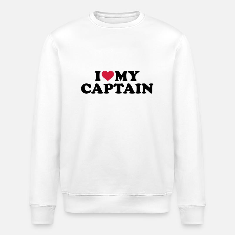 Captain - Stanley/Stella ROLLER Unisex Organic Sweatshirt - white