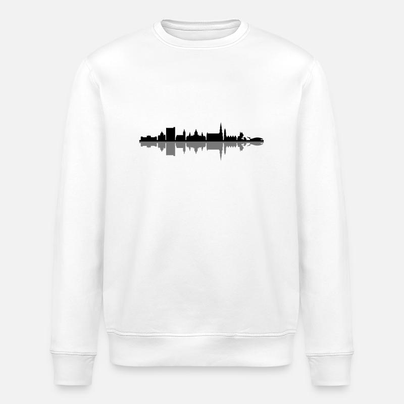 Skyline - Hannover - Stanley/Stella Unisex Bio-Sweatshirt ROLLER - Weiß