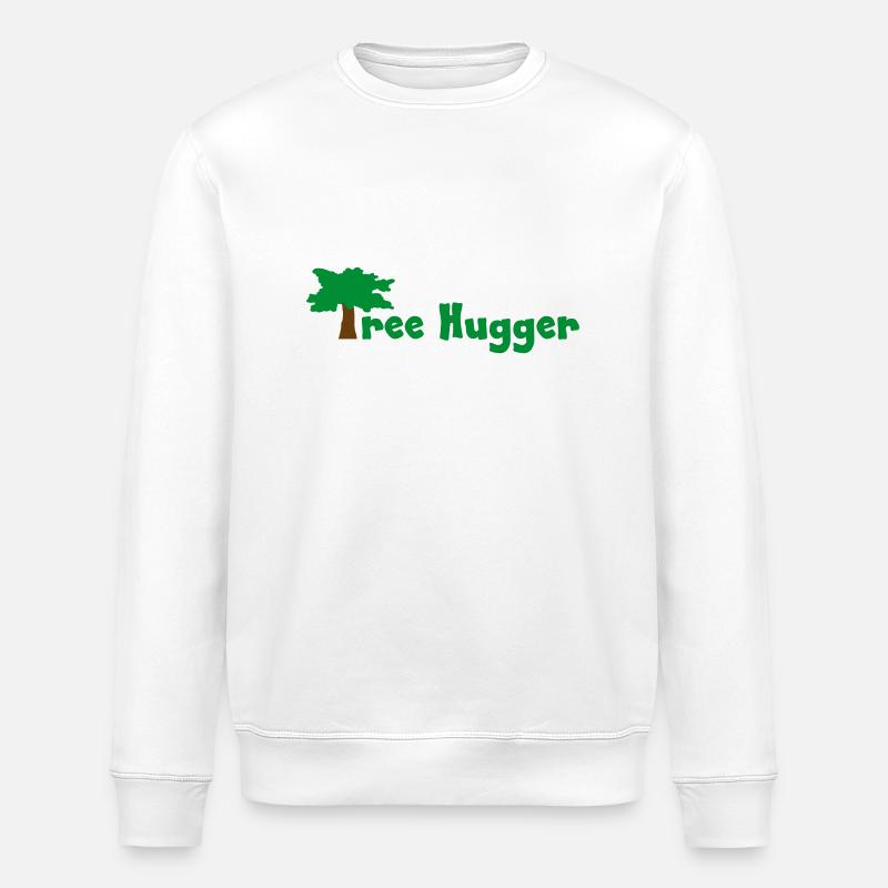 Tree Hugger - Stanley/Stella ROLLER Unisex Organic Sweatshirt - white